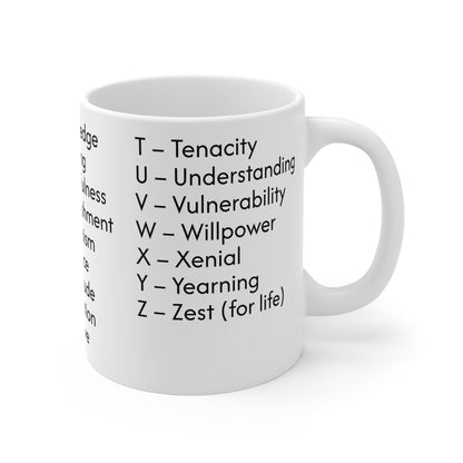 ABC Positive Words Mug 11oz