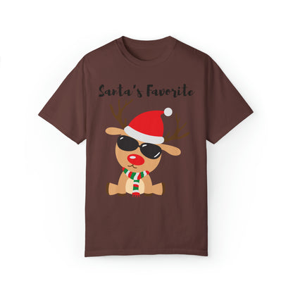 Santa’s Favorite Unisex Garment-Dyed T-shirt