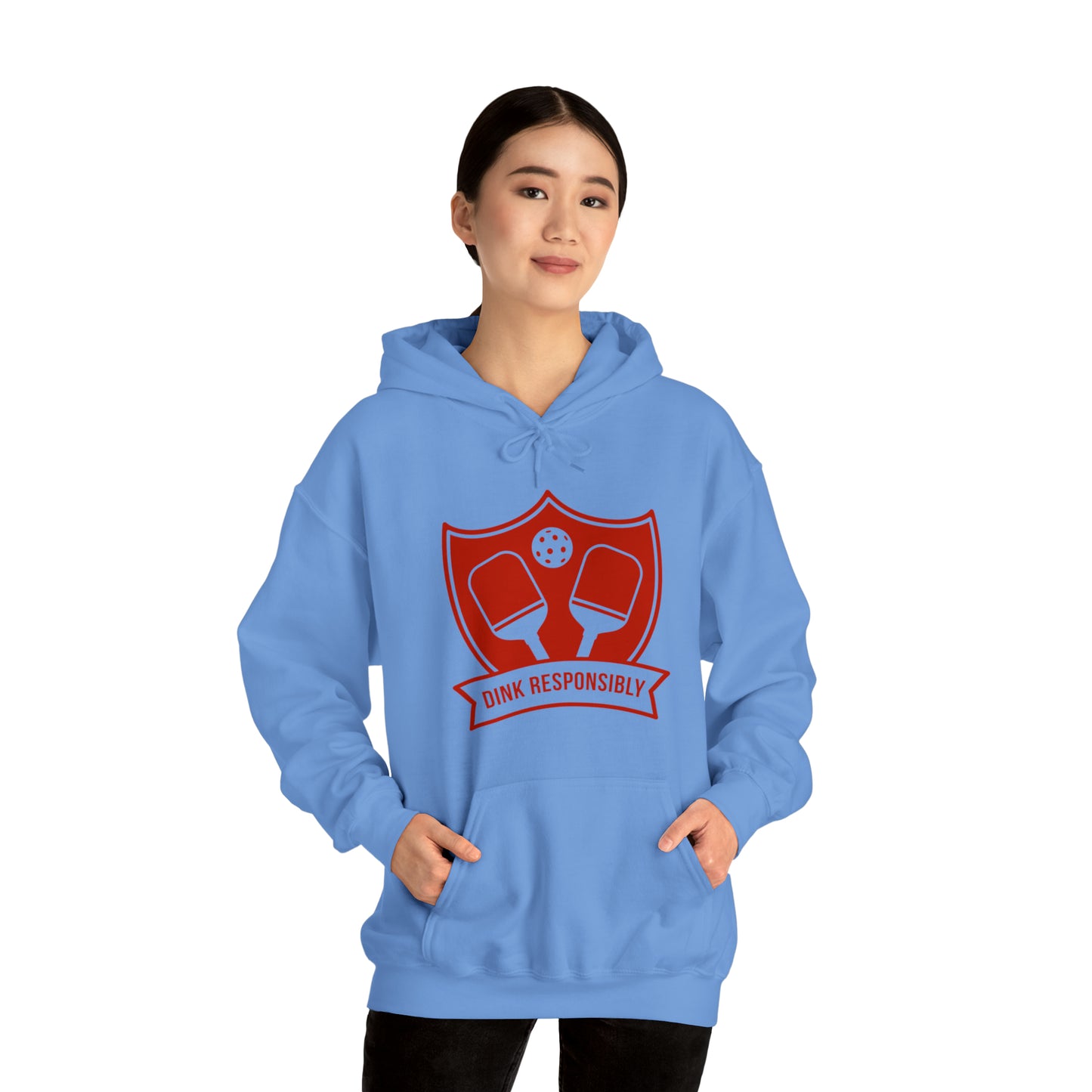 Pickle Ball "Dink Responsibly" Unisex Heavy Blend™ Hooded Sweatshirt Pickle Ball