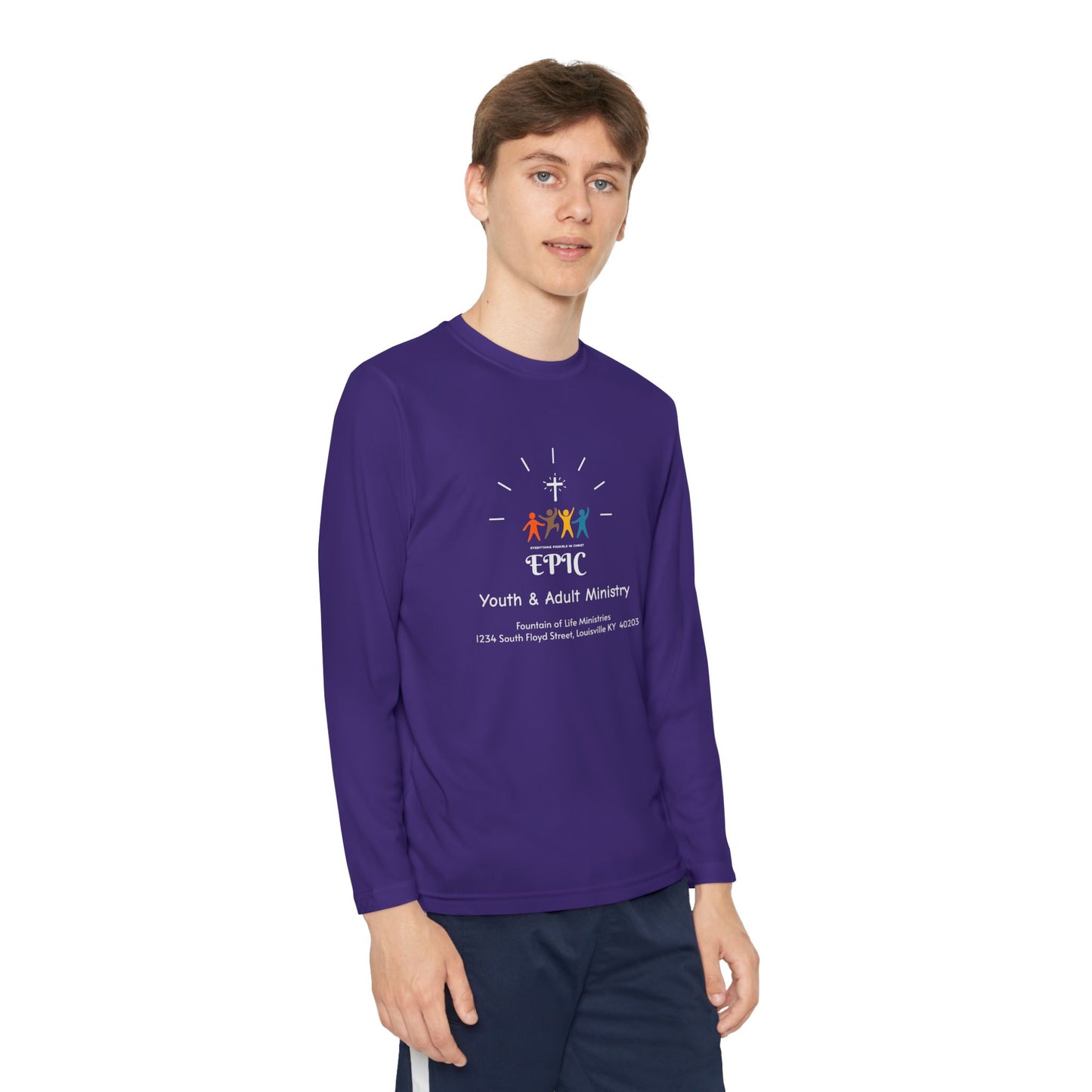 FOLM: EPIC -on the back: Philippians 4:13 - Youth Long Sleeve Tee