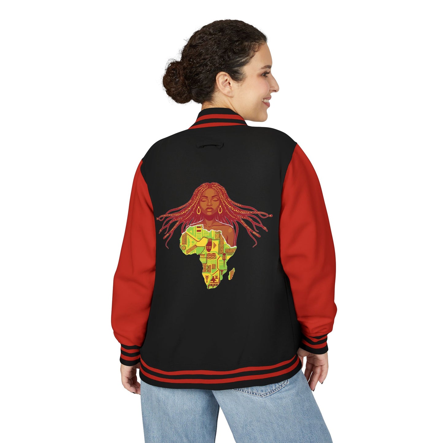 African Hair Braider Letterman Jacket: NDEYE