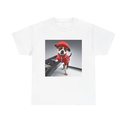 Red dog jogger Heavy Cotton Tee