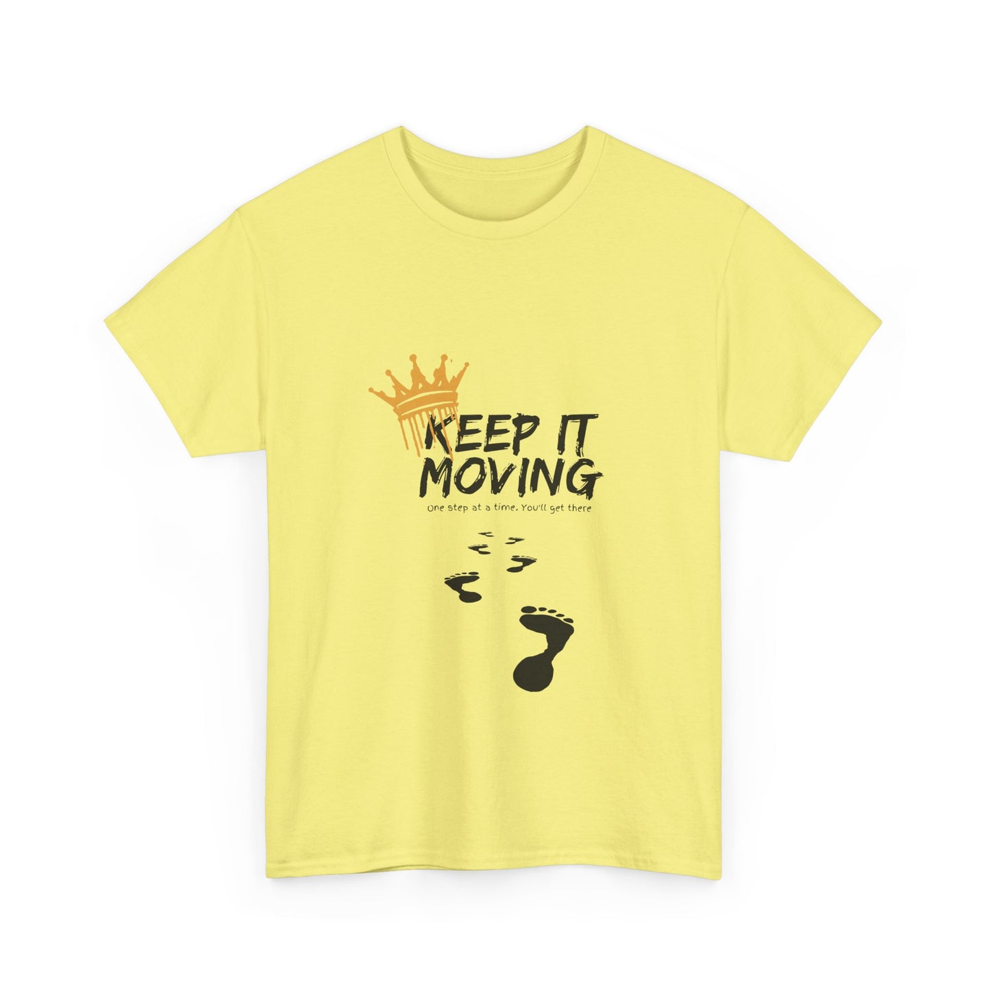 Keep It moving Foot prints Unisex Heavy Cotton Tee