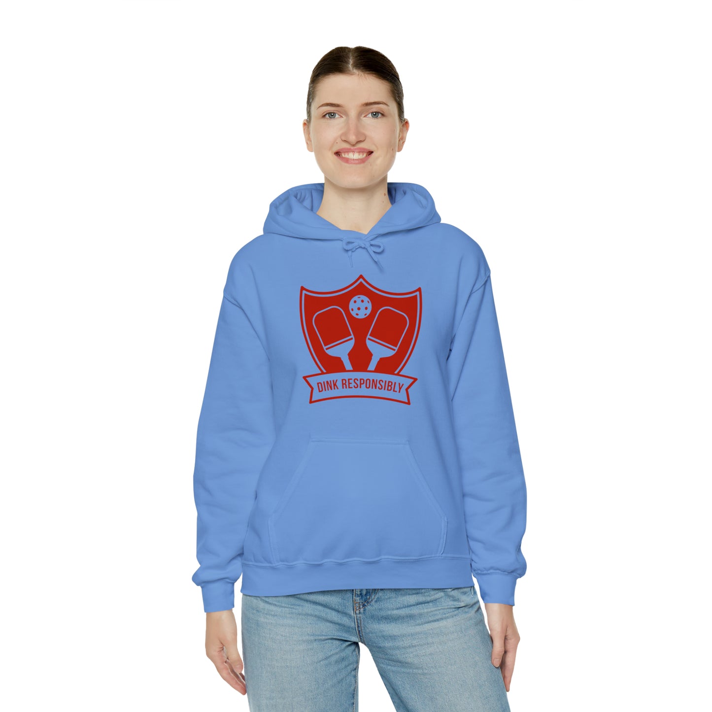 Pickle Ball "Dink Responsibly" Unisex Heavy Blend™ Hooded Sweatshirt Pickle Ball