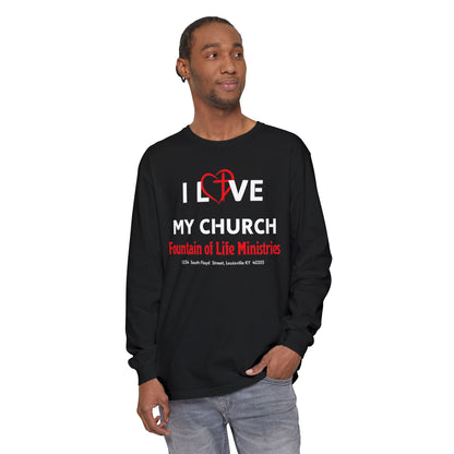 FOLM: I Love My Church- Long Sleeve T-Shirt #1