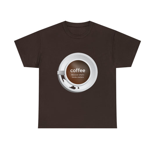 Coffee Unisex Heavy Cotton Tee