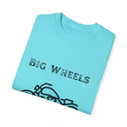 Big Wheels Black Bike Unisex Garment-Dyed T-shirt