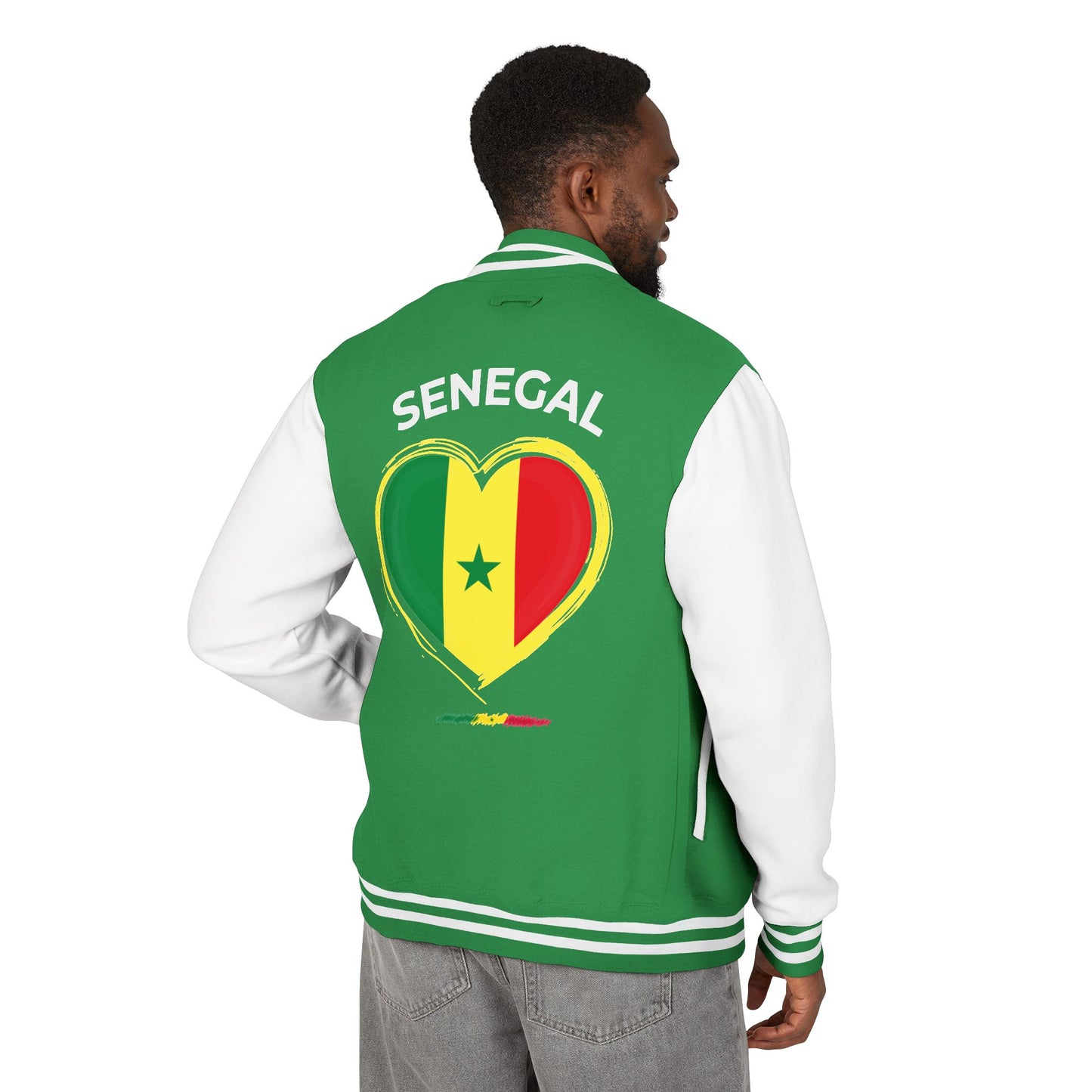 I LOVE SENEGAL Letterman Jacket: NDEYE