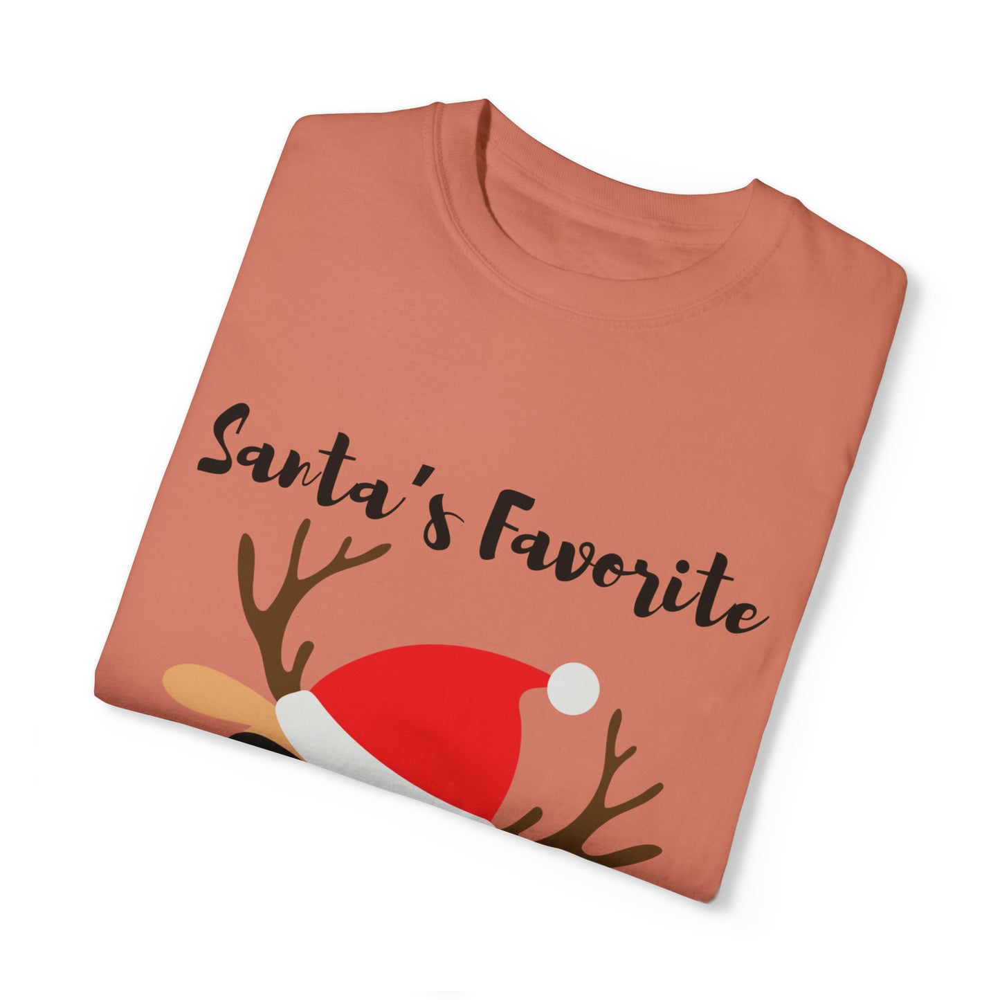 Santa’s Favorite Unisex Garment-Dyed T-shirt