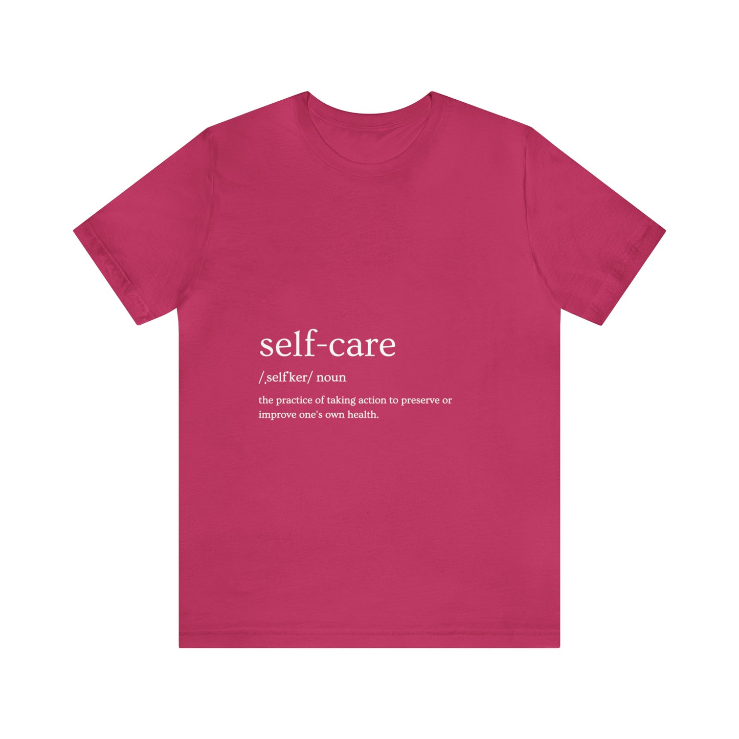 Self-Care Unisex Jersey Short Sleeve Tee