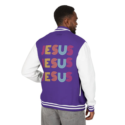 JESUS JESUS JESUS Letterman Jacket