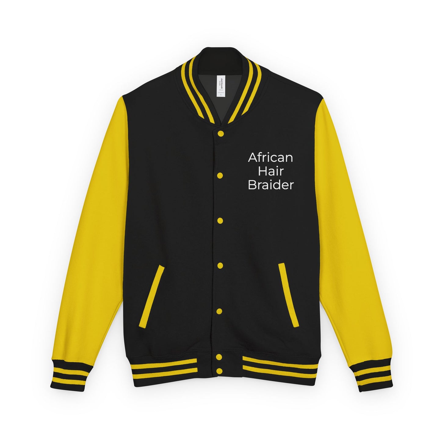African Hair Braider Letterman Jacket: NDEYE