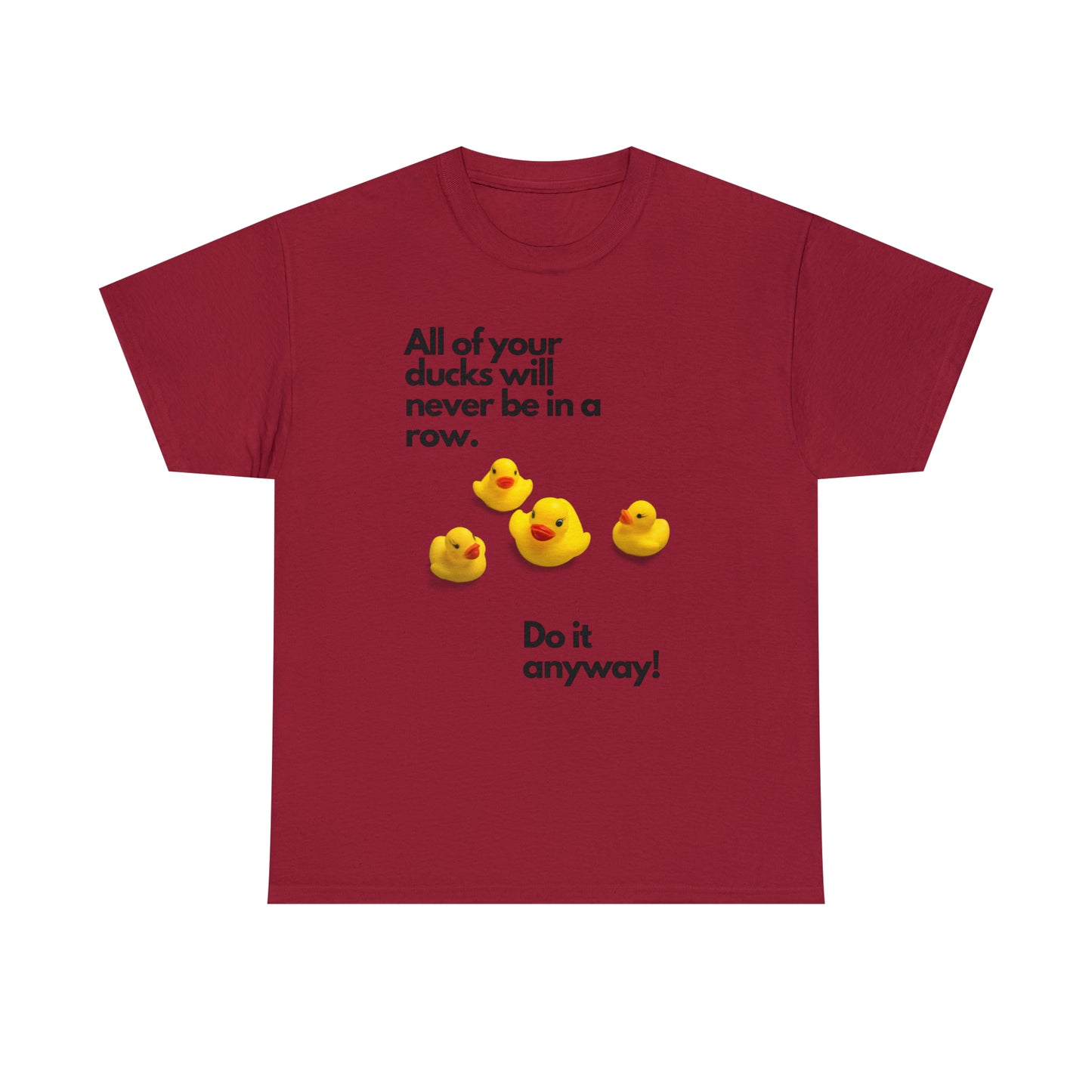 Ducks in a Row Unisex Heavy Cotton Tee