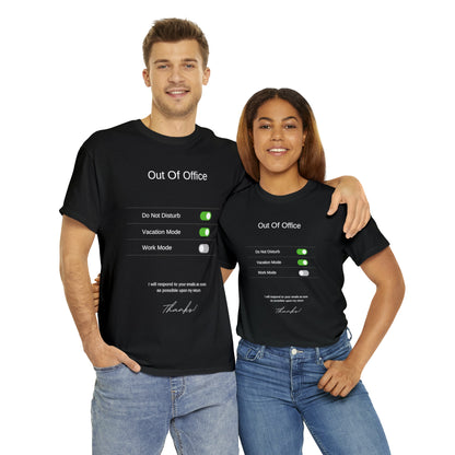 Out of the Office Unisex Heavy Cotton Tee