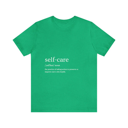 Self-Care Unisex Jersey Short Sleeve Tee