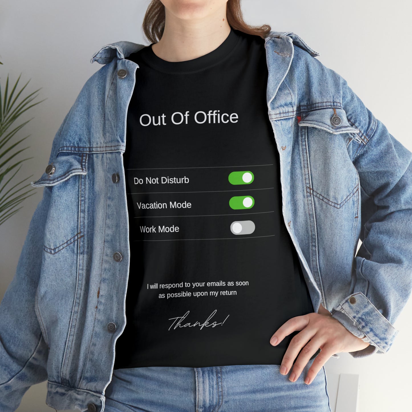 Out of the Office Unisex Heavy Cotton Tee