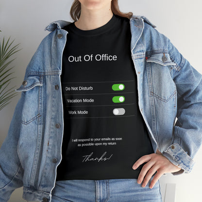 Out of the Office Unisex Heavy Cotton Tee