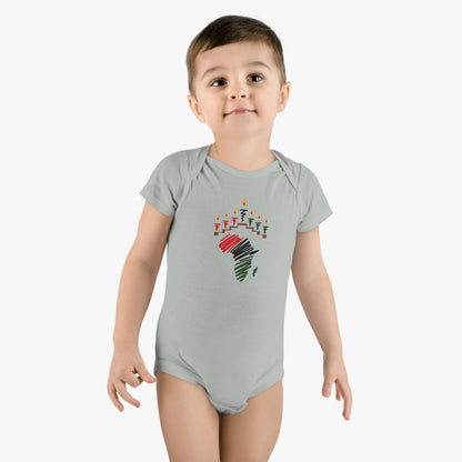 Baby Short Sleeve Onesie® Baby Kwanzaa