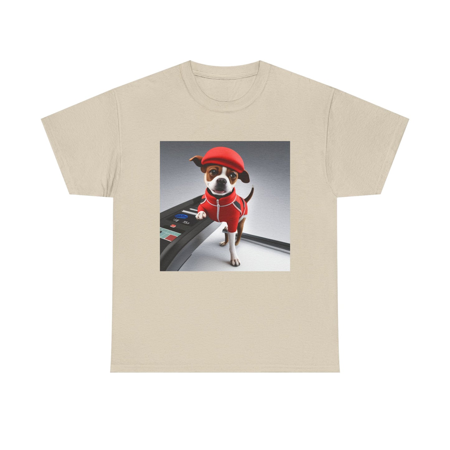Red dog jogger Heavy Cotton Tee