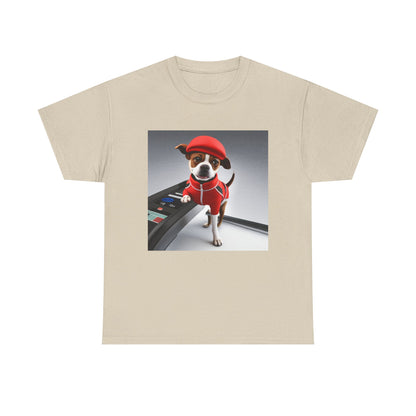 Red dog jogger Heavy Cotton Tee