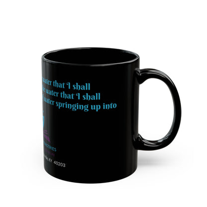 FOLM: John 4:14 Black Mug (11oz, 15oz)