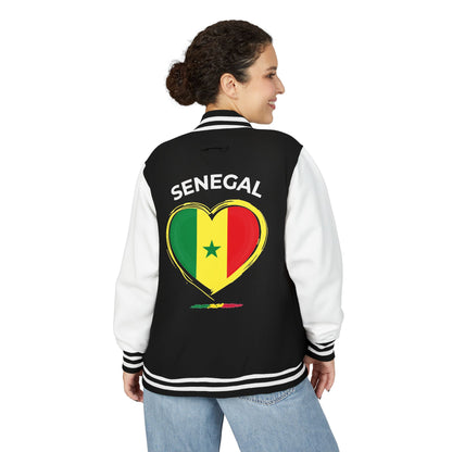 I LOVE SENEGAL Letterman Jacket: NDEYE