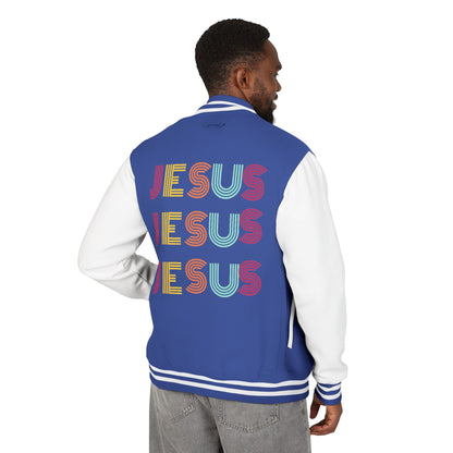 JESUS JESUS JESUS Letterman Jacket