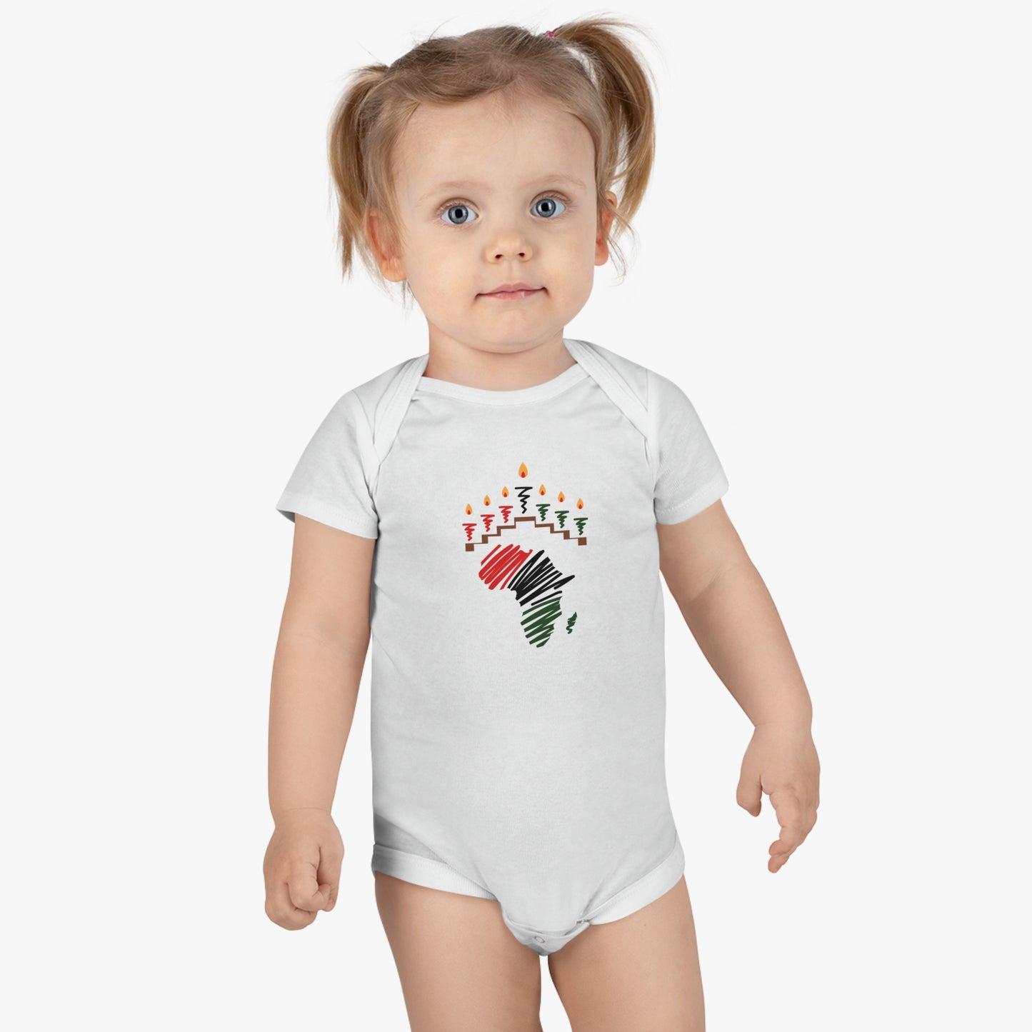 Baby Short Sleeve Onesie® Baby Kwanzaa