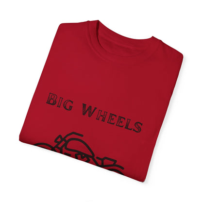 Big Wheels Black Bike Unisex Garment-Dyed T-shirt